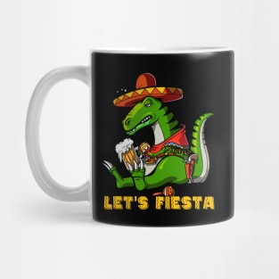 Mexican T-Rex Dinosaur Mug